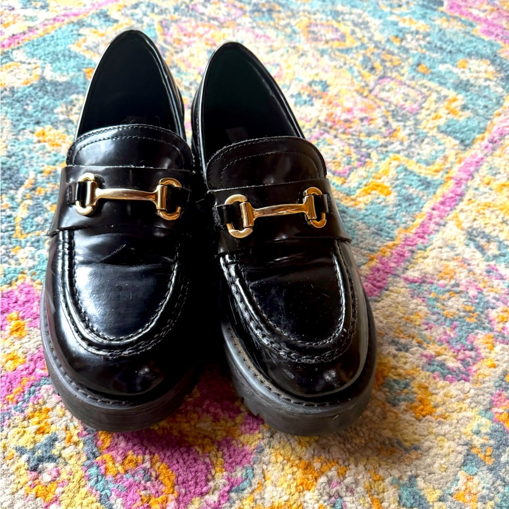 Steve Madden black loafers